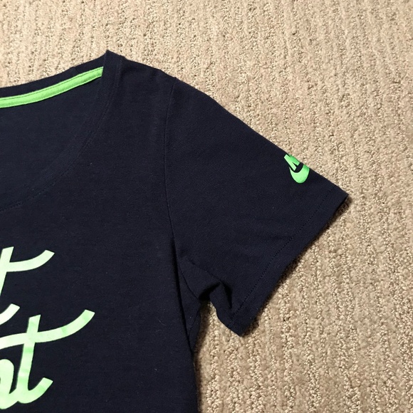 Nike Women's Seattle Seahawks Navy Talent Agent Cotton T-Shirt In Size Medium - Picture 5 of 12